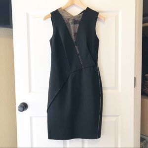 J. Mendel Sleeveless Lace Inset Mini Dress